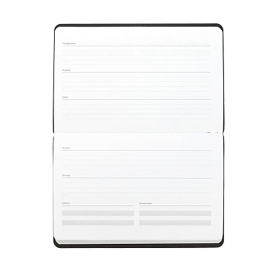 Еженедельник Weekly, недатированный, красный