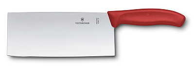 Нож сантоку VICTORINOX SwissClassic, прямое лезвие 18 см , в подарочной коробке (Красный)