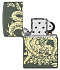 Зажигалка ZIPPO Dragon Design с покрытием Green Matte, латунь/сталь, зеленая, матовая, 38x13x57 мм - Фото 4