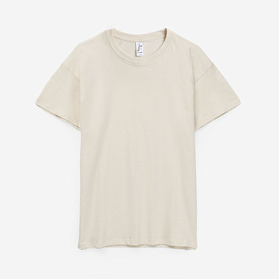 Футболка унисекс Regent 150, ярко-синяя (royal) (Бежевый)