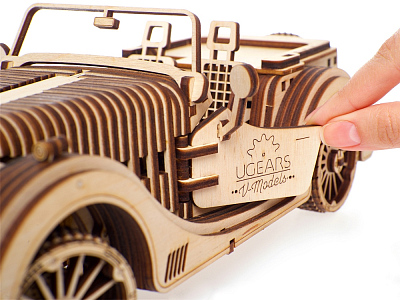 3D-ПАЗЛ UGEARS Родстер VM-01