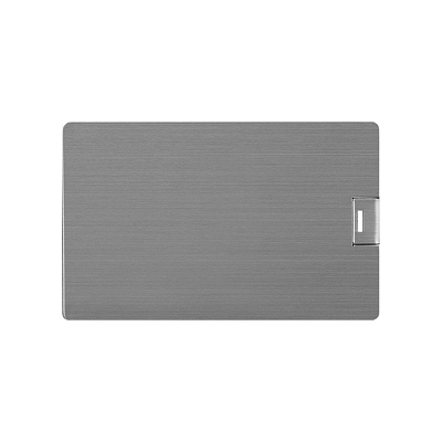 Карточка 08 Визитка металлическая, серебро матовое, 4Гб