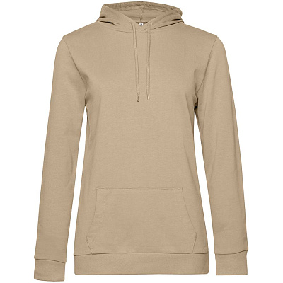 Толстовка с капюшоном женская Hoodie, серый меланж (антрацит) (Бежевый)