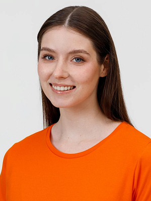 Футболка женская E190 оранжевая