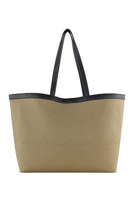 Сумка-тоут женская большая BUGATTI Elena, песочная, канвас, полиуретан, 58 x 22 x 31,5 см