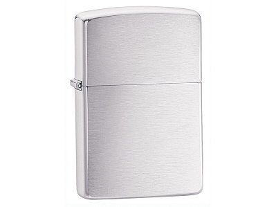 Зажигалка ZIPPO Classic с покрытием Brushed Chrome (Серебристый)