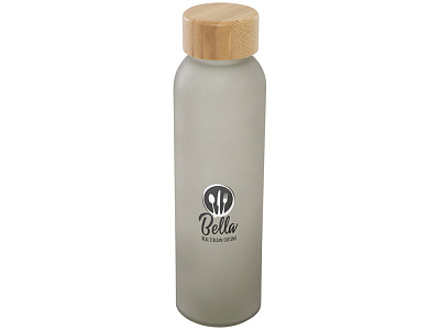 Стеклянная бутылка с бамбуковой крышкой Lume, 500мл