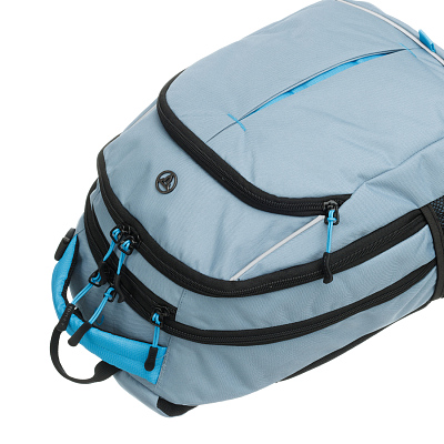 Рюкзак TORBER ROCKIT серый/голубой, полиэстер/добби, 32x15x46 см, 22 л