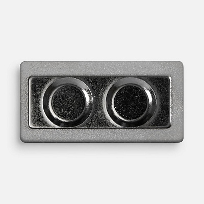 Значок Magnet Matto, серебристый