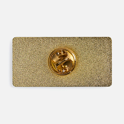 Значок Sanga Matto, золотистый глянцевый