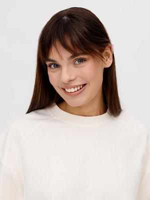 Футболка оверсайз унисекс Sideline, молочно-белая