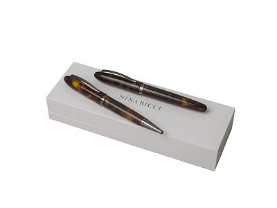 Подарочный набор Panache Ecaille: ручка шариковая, ручка роллер