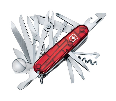 Нож перочинный VICTORINOX Swiss Champ, 91 мм, 33 функции  (Красный)