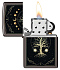 Зажигалка ZIPPO Mystic Nature Design с покрытием Black Ice®, латунь/сталь, черная, 38x13x57 мм - Фото 3