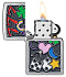 Зажигалка ZIPPO All Luck с покрытием Street Chrome, латунь/сталь, серебристая, 38x13x57 мм - Фото 3