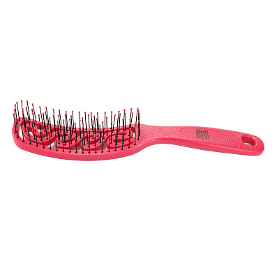 Щетка Dewal Beauty серия "Friendly", с нейлоновым штифтом, форма прямоугольная, средняя