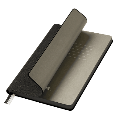 Ежедневник Tweed недатированный, черный (Черный, серый, бежевый)