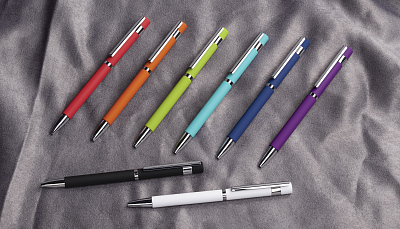 Ручка шариковая "Mars", покрытие soft touch, бирюзовый