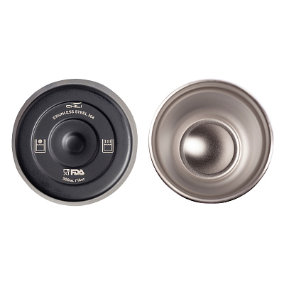 Термостакан "Calypso" 500 мл, покрытие soft touch, черный #, черный