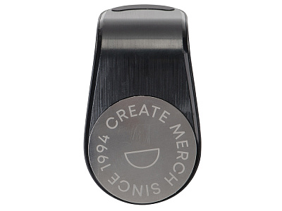 Магнитный держатель для телефона Magrip с гравировкой (Черный/серебристый)