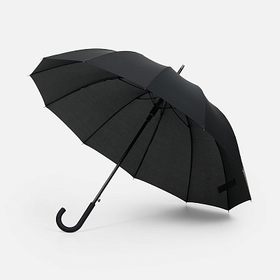 Зонт-трость Sombrella, черный (Чёрный)