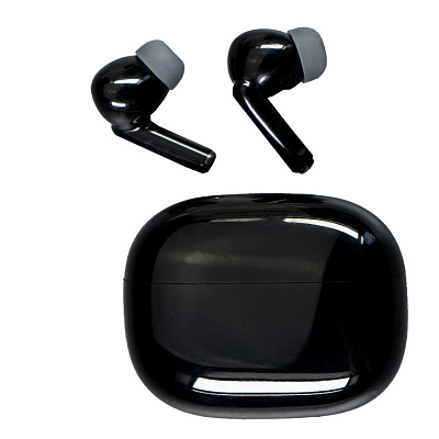 Наушники LAUD беспроводные с амбушюрами, пластиковый корпус, черные