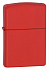 Зажигалка ZIPPO Classic с покрытием Red Matte, латунь/сталь, красная, матовая, 38x13x57 мм - Фото 1