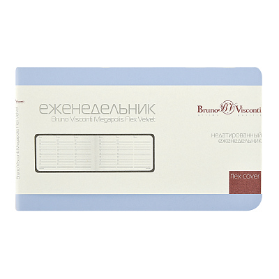 Еженедельник недатированный А6 Мегаполис Вельвет