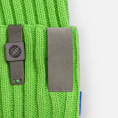 Лейбл кожаный Beta, XS, серый