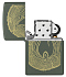 Зажигалка ZIPPO Wood Ring с покрытием Green Matte, латунь/сталь, зеленая, матовая, 38x13x57 мм - Фото 4