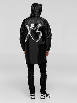 Дождевик «ХЗ», темно-синий с серебристым (Чёрный)