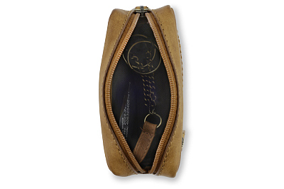 Ключница KLONDIKE RUSH «Harvey», натуральная кожа в коньячном цвете, 11 х 5,5 х 3,5 см