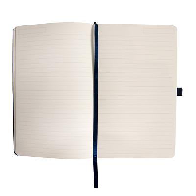 Бизнес-блокнот OXI, A5, черный, твердая обложка, RPET, в линейку