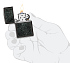 Зажигалка ZIPPO Pattern с покрытием High Polish Black, латунь/сталь, черная, глянцевая, 38x13x57 мм - Фото 5