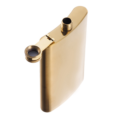 Фляга S.Quire 0,27 л, сталь, золотистая
