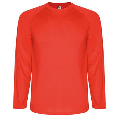 Спортивная футболка MONTECARLO L/S мужская, КРАСНЫЙ 2XL