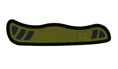 Передняя накладка для ножа VICTORINOX Swiss Soldier's Knife 08 111 мм нейлоновая зелёно-чёрная