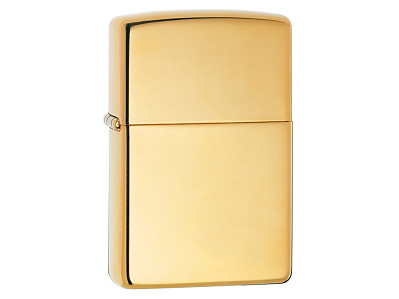 Зажигалка ZIPPO Classic с покрытием High Polish Brass (Золотистый)