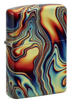 Зажигалка ZIPPO Swirl с покрытием Glow In The Dark Green, латунь/сталь, разноцветная, 38x13x57 мм (Разноцветный)