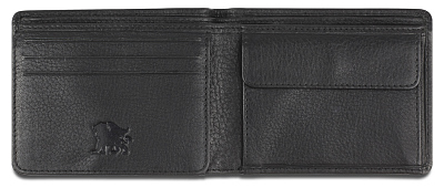 Бумажник Mano "Don Montez", натуральная кожа в черном цвете, 11 х 8,4 см