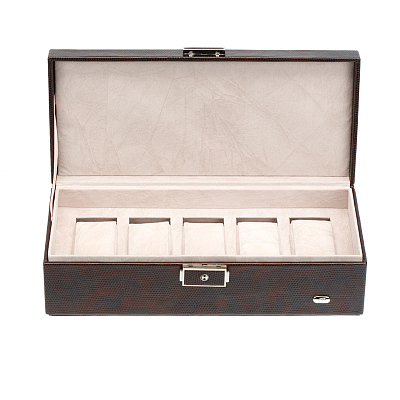 Шкатулка для часов Jardin D'Ete, цвет коричневый, "змея", 28,0 x 12,6 x 7,8 см