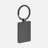 Брелок Gun Metal Leather Rectangle, графитовый - Фото 2