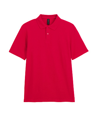 Футболка поло SOFTSTYLE ADULT DOUBLE PIQUE, КРАСНЫЙ 2XL (Красный)