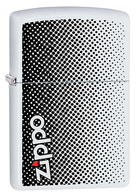 Зажигалка ZIPPO с покрытием White Matte, латунь/сталь, белая, матовая, 38x13x57 мм (Белый)