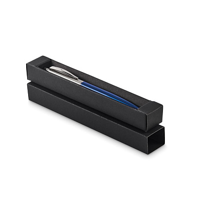 Push button pen in box (Синий)
