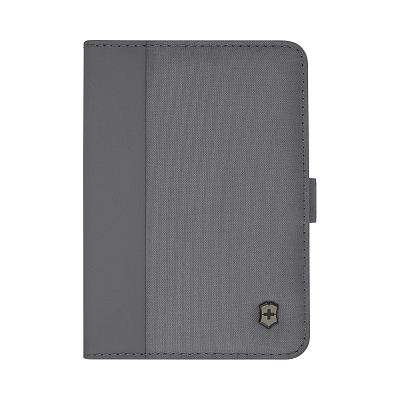 Обложка для паспорта VICTORINOX Travel Essentials, с защитой от сканирования RFID, серая, полиэстер, 11x1x15 см