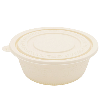 Набор контейнеров (супница) из кукурузного крахмала,  400 мл (50 шт)