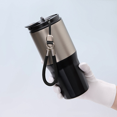 Термокружка вакуумная Авеню (Avenue), черная