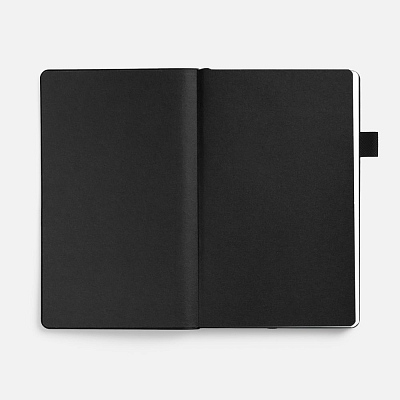 Ежедневник White Shall, недатированный, бело-черный