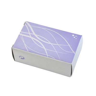 Скрепочница, белый/голубой